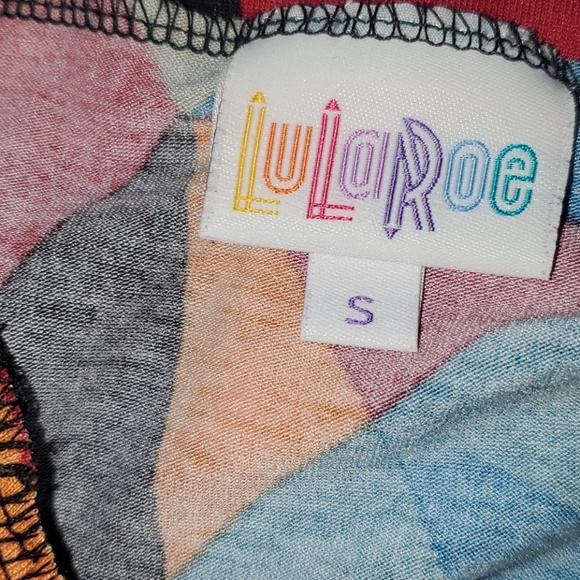 Lularoe triangle muti color skirt size small - Picture 3 of 3
